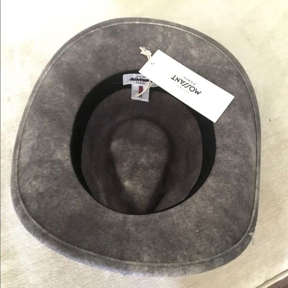 Free People Mossant Trail Dusted Cowboy Rancher Hat Shaded Gray Soft Brim - Picture 5 of 8